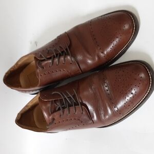 14th &Union leather men oxford 11.5us Brown Casual Event Lace Up Office